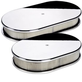 Oval Smooth Polished Air Cleaner