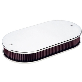 Dual Quad Smooth Polished Air Cleaner